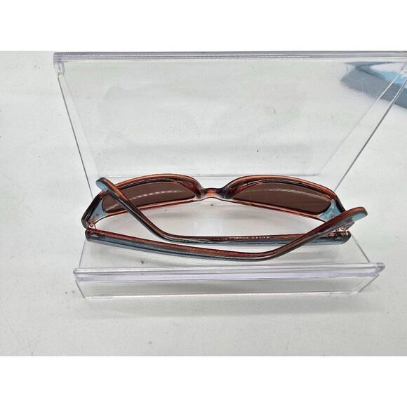 Vintage Mudd Brown & Blue Oval Sunglasses beach vibes walk on the beach - Picture 2 of 7